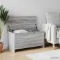 Preview: ARDEBO.de - Aufbewahrungstruhe Grau Sonoma 100 x 40 x 50 cm Holzwerkstoff