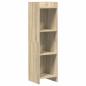 Preview: Bücherregal Sonoma-Eiche 30 x 30 x 111 cm Holzwerkstoff