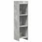Preview: Bücherregal Beton Grau 30 x 30 x 111 cm Holzwerkstoff