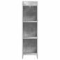 Preview: Bücherregal Beton Grau 30 x 30 x 111 cm Holzwerkstoff