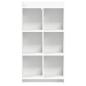 Preview: Bücherregal Weiß 59 x 30 x 111 cm Holzwerkstoff