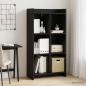 Preview: ARDEBO.de - B?cherregal Schwarze Eiche 59 x 30 x 111 cm Holzwerkstoff