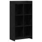 Preview: B?cherregal Schwarze Eiche 59 x 30 x 111 cm Holzwerkstoff