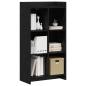 Preview: B?cherregal Schwarze Eiche 59 x 30 x 111 cm Holzwerkstoff