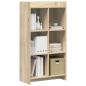 Preview: Bücherregal Sonoma-Eiche 59 x 30 x 111 cm Holzwerkstoff