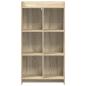 Preview: Bücherregal Sonoma-Eiche 59 x 30 x 111 cm Holzwerkstoff