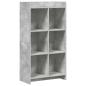 Preview: Bücherregal Beton Grau 59 x 30 x 111 cm Holzwerkstoff