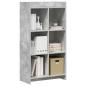 Preview: Bücherregal Beton Grau 59 x 30 x 111 cm Holzwerkstoff