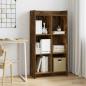 Preview: ARDEBO.de - Bücherregal Geräucherte Eiche 59 x 30 x 111 cm Holzwerkstoff