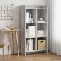 Preview: ARDEBO.de - Bücherregal Grau Sonoma 59 x 30 x 111 cm Holzwerkstoff