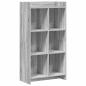 Preview: Bücherregal Grau Sonoma 59 x 30 x 111 cm Holzwerkstoff