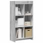 Preview: Bücherregal Grau Sonoma 59 x 30 x 111 cm Holzwerkstoff