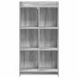 Preview: Bücherregal Grau Sonoma 59 x 30 x 111 cm Holzwerkstoff