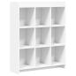 Preview: Bücherregal Weiß 87,5 x 30 x 111 cm Holzwerkstoff