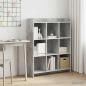 Preview: ARDEBO.de - Bücherregal Beton Grau 87,5 x 30 x 111 cm Holzwerkstoff