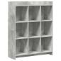 Preview: Bücherregal Beton Grau 87,5 x 30 x 111 cm Holzwerkstoff