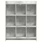 Preview: Bücherregal Beton Grau 87,5 x 30 x 111 cm Holzwerkstoff