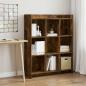 Preview: ARDEBO.de - Bücherregal Geräucherte Eiche 87,5 x 30 x 111 cm Holzwerkstoff