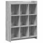 Preview: Bücherregal Grau Sonoma 87,5 x 30 x 111 cm Holzwerkstoff