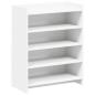 Preview: Schuhschrank mit Speicher Weiß 73,5 x 36 x 92 cm Holzwerkstoff