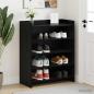 Preview: ARDEBO.de - Schuhschrank Schwarze Eiche 73,5 x 36 x 92 cm Holzwerkstoff