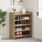 Preview: ARDEBO.de - Schuhschrank 73,5 x 36 x 92 cm Holzwerkstoff Artisan-Eiche