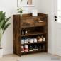 Preview: ARDEBO.de - Schuhschrank 73,5 x 36 x 92 cm Holzwerkstoff Räuchereiche