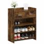 Preview: Schuhschrank 73,5 x 36 x 92 cm Holzwerkstoff Räuchereiche