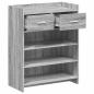 Preview: Schuhschrank 73,5 x 36 x 92 cm Holzwerkstoff Sonoma-Grau