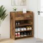Preview: ARDEBO.de - Schuhschrank 73,5 x 36 x 92 cm Holzwerkstoff Altholz