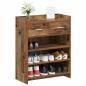 Preview: Schuhschrank 73,5 x 36 x 92 cm Holzwerkstoff Altholz