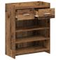Preview: Schuhschrank 73,5 x 36 x 92 cm Holzwerkstoff Altholz