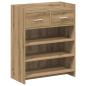 Preview: Schuhschrank 73,5 x 36 x 92 cm Holzwerkstoff Artisan-Eiche