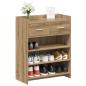 Preview: Schuhschrank 73,5 x 36 x 92 cm Holzwerkstoff Artisan-Eiche