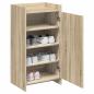 Preview: Schuhschrank mit Tür Sonoma-Eiche 48 x 36 x 92 cm Holzwerkstoff