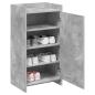 Preview: Schuhschrank mit Tür Betongrau 48 x 36 x 92 cm Holzwerkstoff