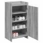 Preview: Schuhschrank mit Tür Grau Sonoma 48 x 36 x 92 cm Holzwerkstoff