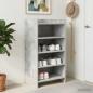 Preview: ARDEBO.de - Schuhschrank Betongrau 48 x 36 x 92 cm Holzwerkstoff