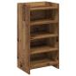 Preview: Schuhschrank mit Speicher Altholz 48 x 36 x 92 cm Holzwerkstoff