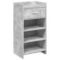 Preview: Schuhschrank Betongrau 48 x 36 x 92 cm Holzwerkstoff