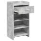 Preview: Schuhschrank Betongrau 48 x 36 x 92 cm Holzwerkstoff
