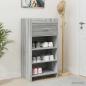 Preview: ARDEBO.de - Schuhschrank Grau Sonoma 48 x 36 x 92 cm Holzwerkstoff