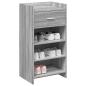 Preview: Schuhschrank Grau Sonoma 48 x 36 x 92 cm Holzwerkstoff