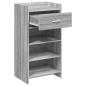 Preview: Schuhschrank Grau Sonoma 48 x 36 x 92 cm Holzwerkstoff
