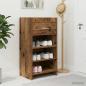 Preview: ARDEBO.de - Schuhschrank mit Speicher Altholz 48 x 36 x 92 cm Holzwerkstoff