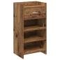 Preview: Schuhschrank mit Speicher Altholz 48 x 36 x 92 cm Holzwerkstoff
