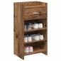 Preview: Schuhschrank mit Speicher Altholz 48 x 36 x 92 cm Holzwerkstoff