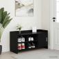 Preview: ARDEBO.de - Schuhschrank Schwarze Eiche 100 x 39,5 x 51 cm Holzwerkstoff