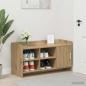 Preview: ARDEBO.de - Schuhschrank 100 x 39,5 x 51 cm Holzwerkstoff Artisan-Eiche