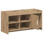 Preview: Schuhschrank 100 x 39,5 x 51 cm Holzwerkstoff Artisan-Eiche